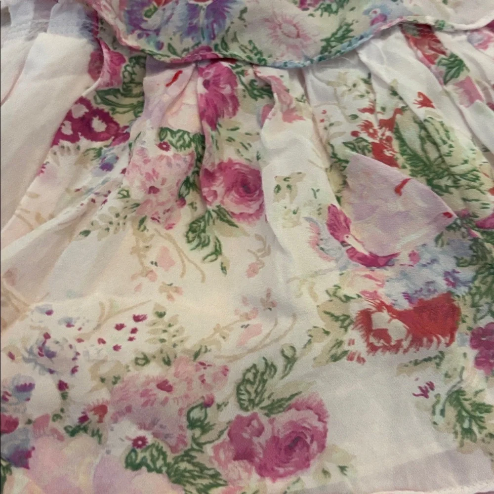 LoveShackFancy  Floral mini Skirt, M - Picture 3 of 6